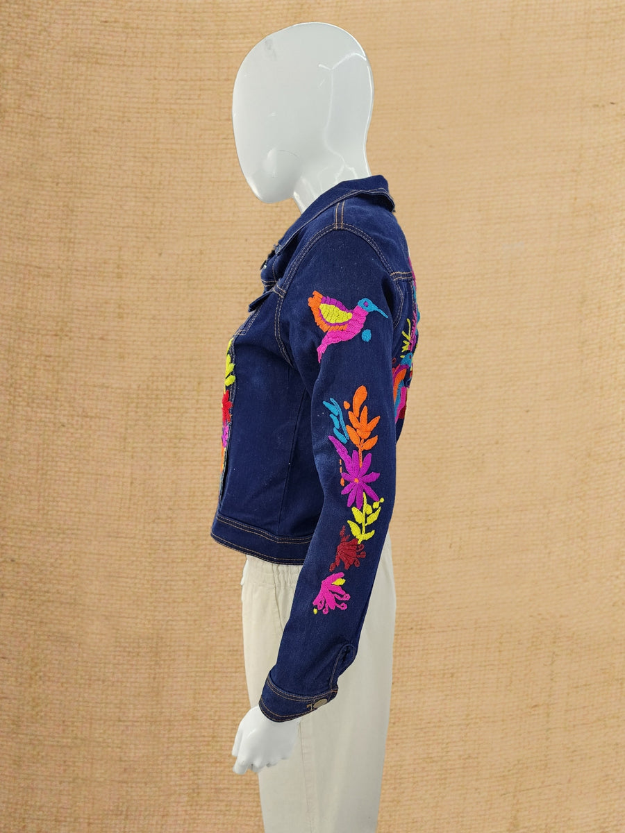 CHAMARRA DE MEZCLILLA FLORES – Balam