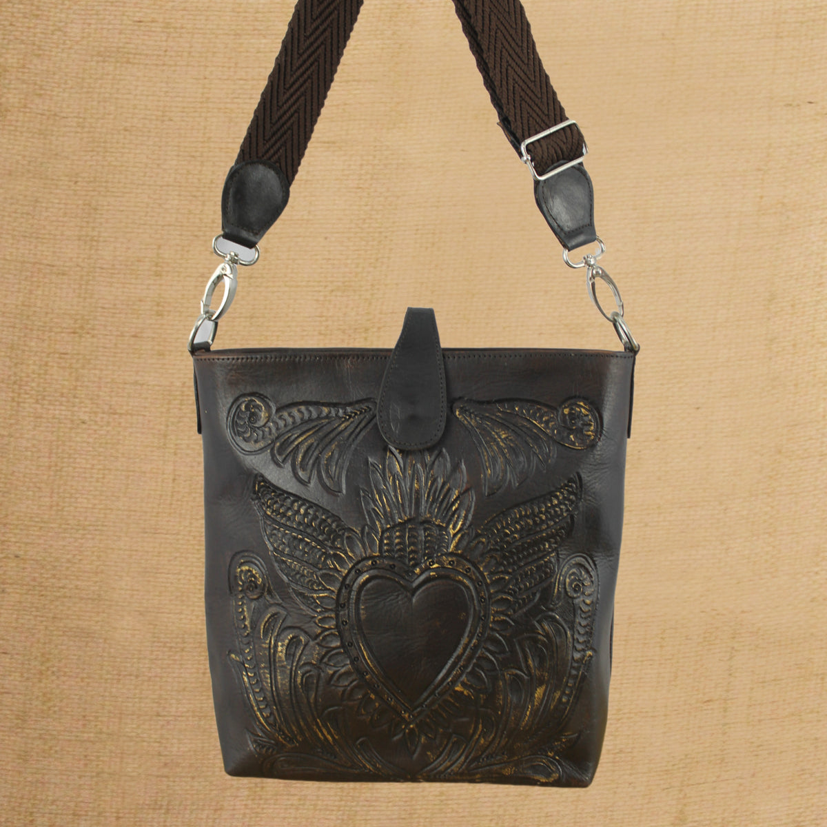 Cuero Mochila Artesanal Tela Mochila De Cuero Mochila Pequeña Dos