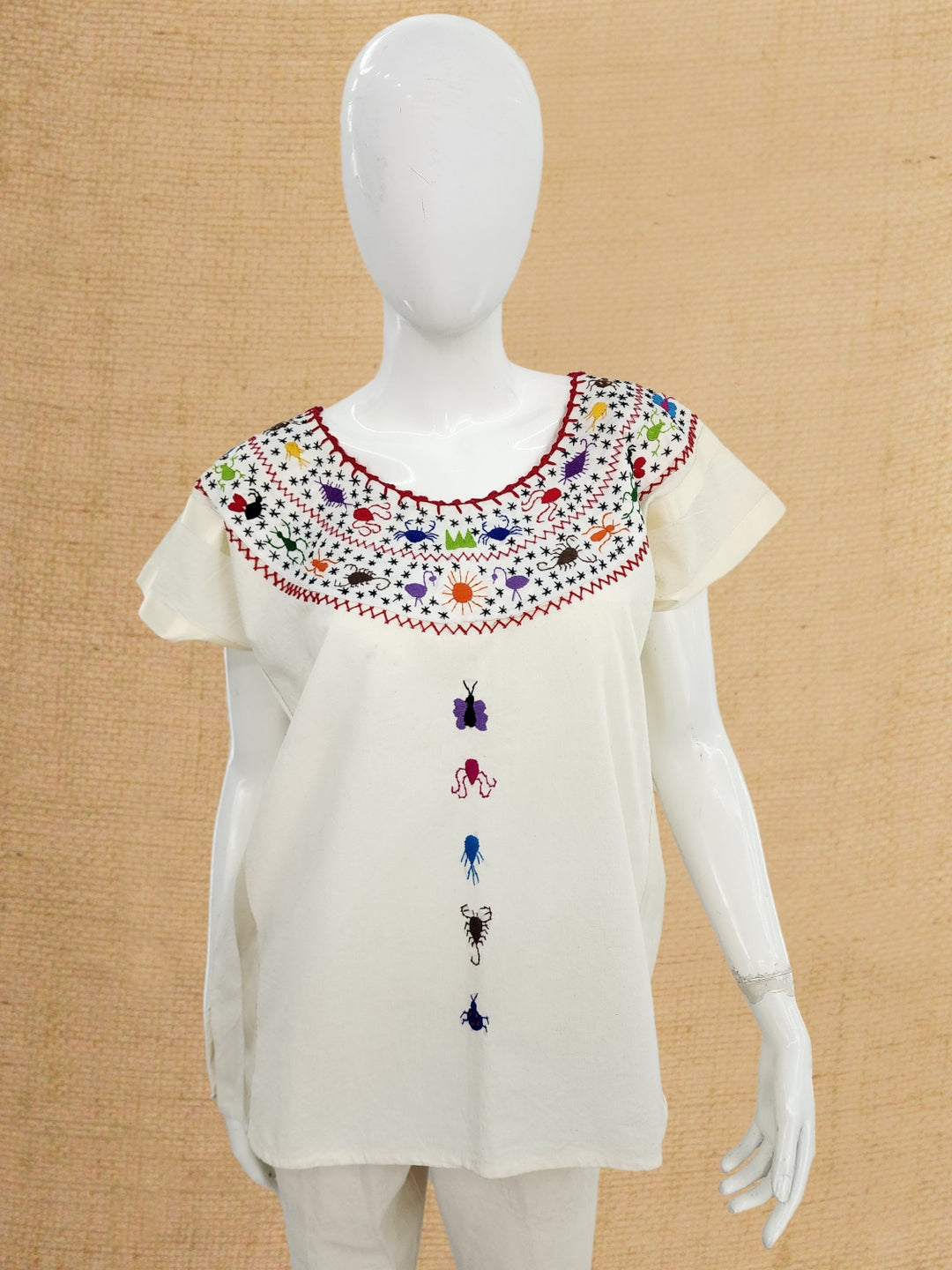 Mujer Playeras Bordadas De Tenangos Blusas Bordadas Tenango